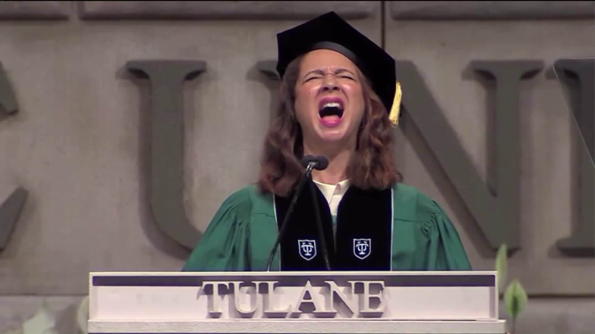 Comedy graduation speech image